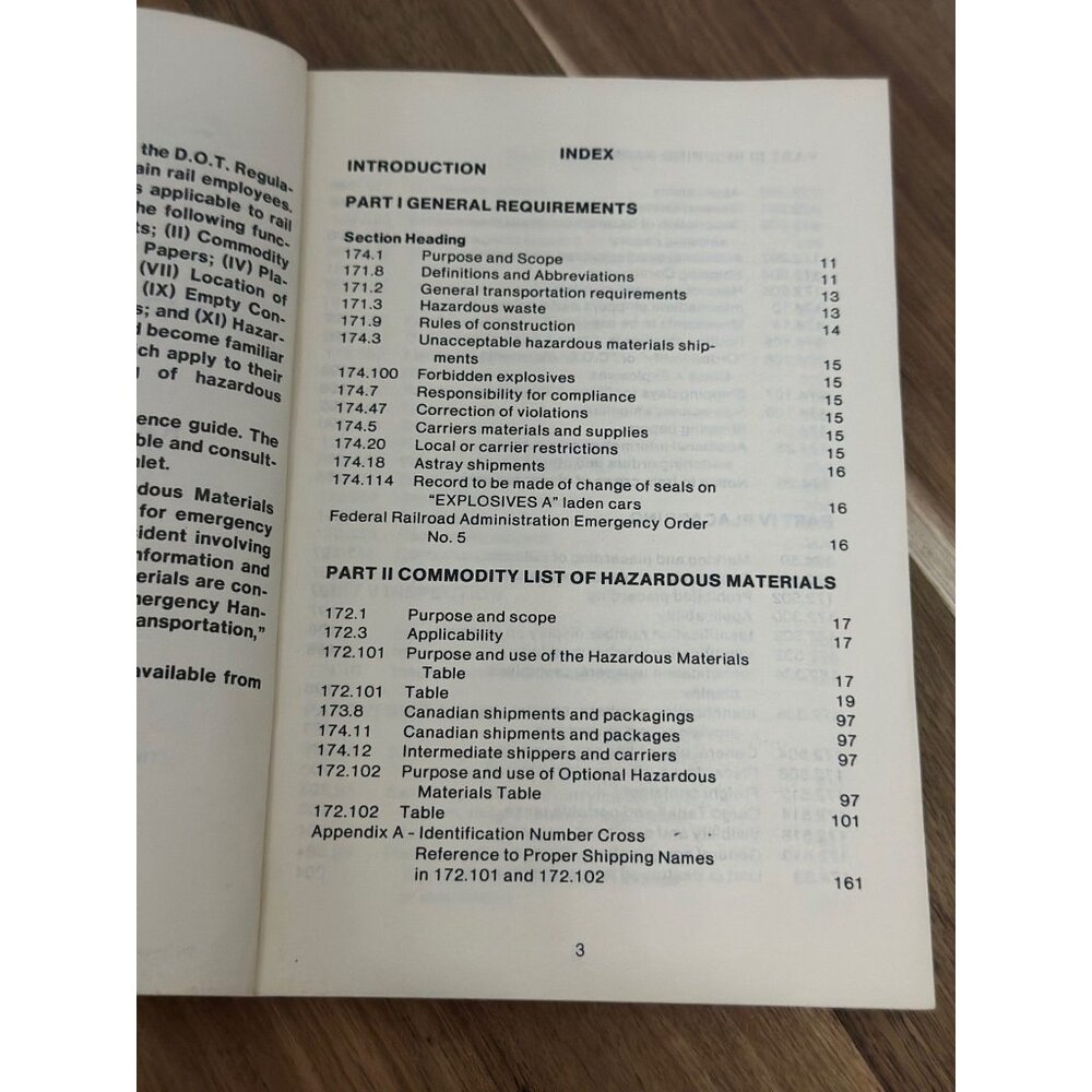 Hazardous Materials Regulations Excerpted For Railroad Employees BE Pamphlet 20 - Picture 11 of 16